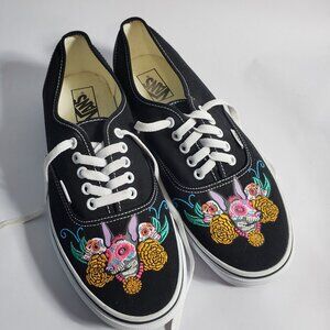 VANS size 11 embroidered shoes